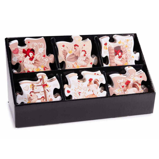 Set 24 suporturi pahare ceramica 11x11 cm