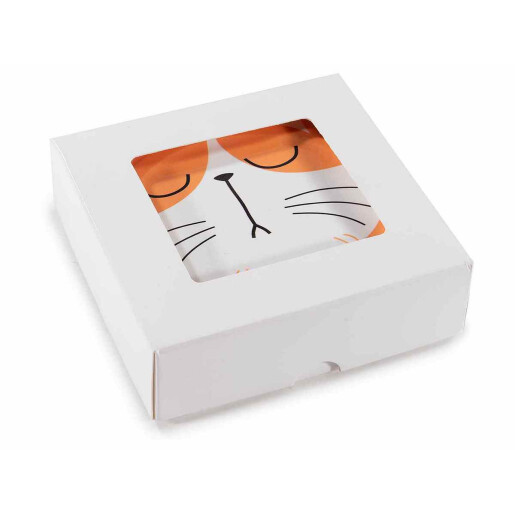 Set 16 suporturi pahare Pisicute ceramica multicolora 10,5x11H