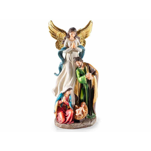 Figurina Nasterea Domnului polirasina multicolora 9.5x6x20 cm