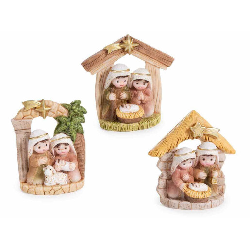 Figurine religioase polirasina multicolora 3xcm 7 x 2,5 x 7,5 H