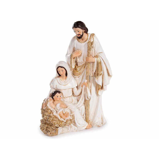 Figurina Nasterea Domnului polirasina multicolora cm 9 x 5 x 13 H