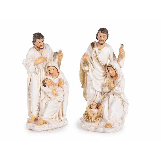 Set 2 figurine Nasterea Domnului polirasina multicolora 2xcm 3,5 x 3,5 x 7,5 H