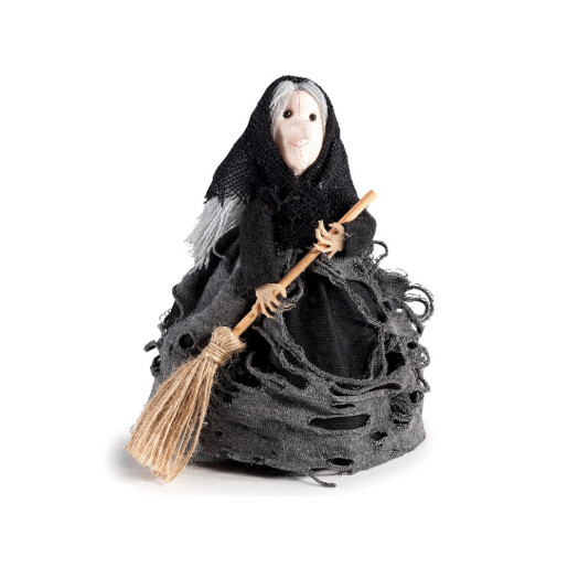Figurina Vrajitoare textil multicolor Ø 10 cm x 16 H