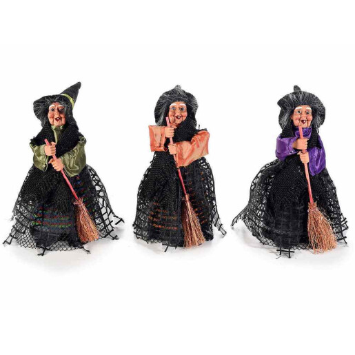 Set 3 figurine Halloween Vrajitoare Befana cm 9x8x18 H