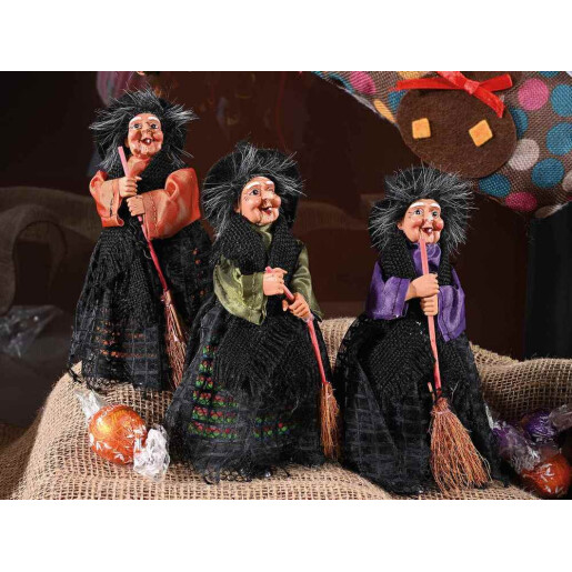 Figurina Vrajitoare Halloween Befana III cm 9x8x18 H