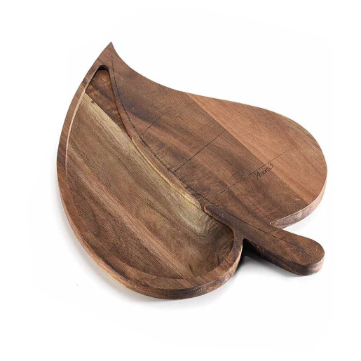 Set 2 tavi decorative lemn maro cm 27 x 35 H, 25 x 35 H