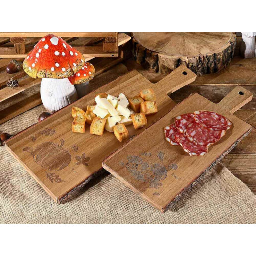 Platou servire lemn acacia maro 14,5 x 35 H