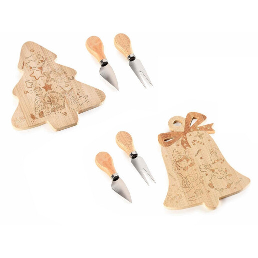 Set 2 platouri Craciun 16x21.5 cm, 13 cm