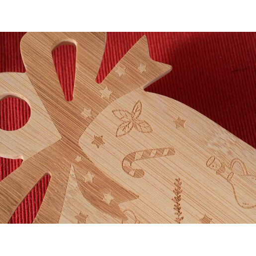 Set 2 platouri Craciun 16x21.5 cm, 13 cm