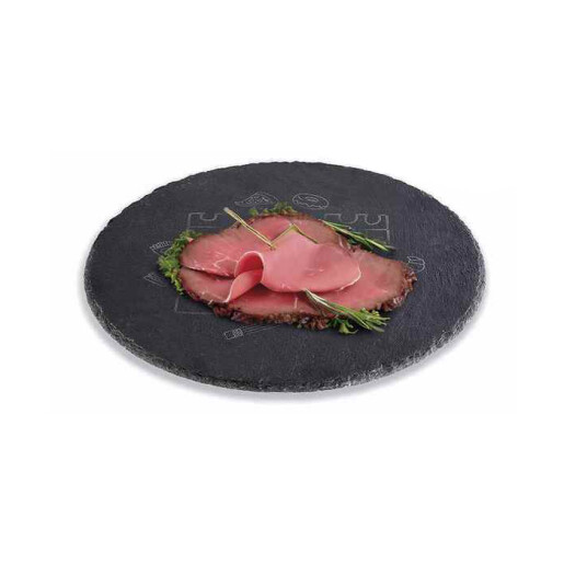 Platou servire, tocator ardezie neagra II Ø 30 cm