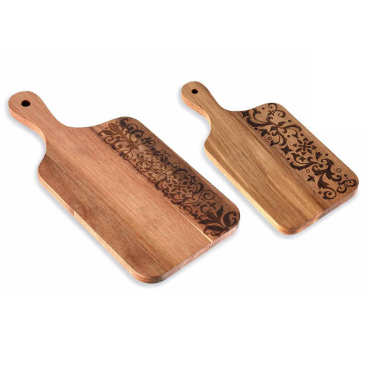 Set 2 platouri servire lemn 18,5 x 40 H, 14 x 30 H