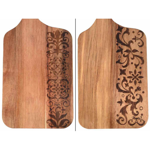 Set 2 platouri servire lemn 18,5 x 40 H, 14 x 30 H