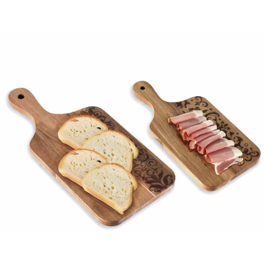 Set 2 platouri servire lemn 18,5 x 40 H, 14 x 30 H