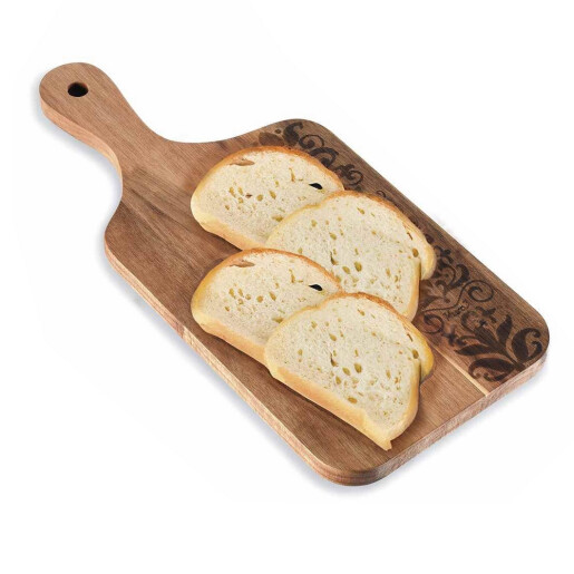 Platou servire lemn acacia maro cm 18,5 x 40 H