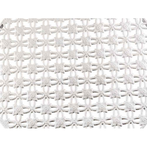 Set mobilier gradina masa 2 scaune fier alb Ø 60 cm x 70 H, 38 x 53 x 90 H