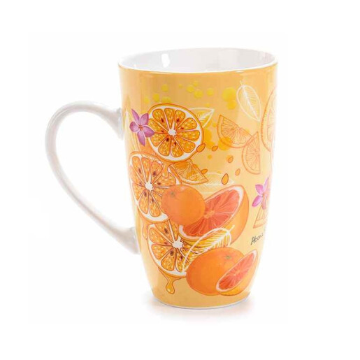 Cana ceai cu infuzor, portelan in cutie cadou Ø 8,5 cm x 13,5 H, 450 ml