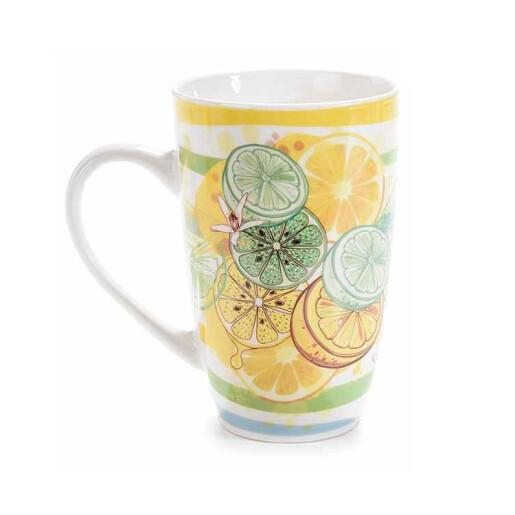 Set 4 cani portelan cu infuzoare 8.5x13.5 cm, 450 ml