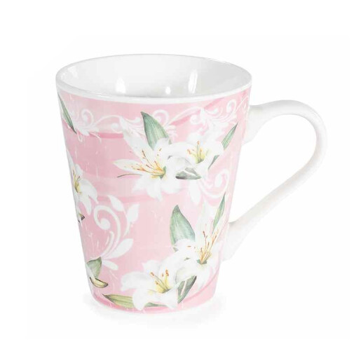 Cana portelan multicolor Flower II Ø 8,5 cm x 10 H, 280 ml