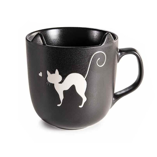 Set 8 cani portelan Pisicute 9x10 cm, 400 ml
