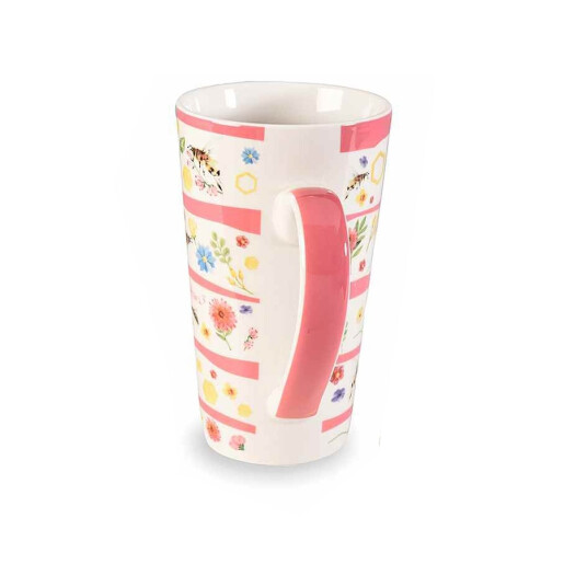 Set 4 cani portelan Bee Honey 9x15 cm, 500 ml