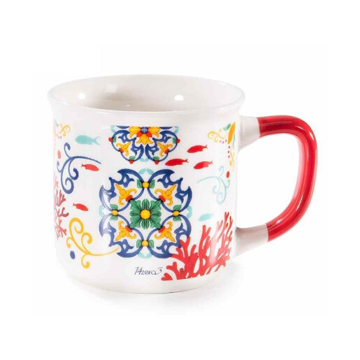 Set 2 cani portelan Majolica in cutie cadou  Ø 8,5 cm x 8,5 H, 300 ml