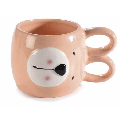 Cana ceramica multicolora Iepuras Ø 10,5 cm x 8,5 H, 450 ml