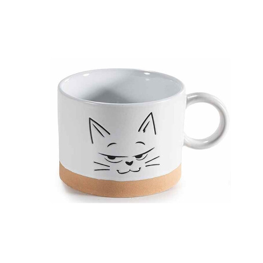 Set 4 cani ceramica multicolora Pisicute Ø 9,5 cm x 7 H, 300 ml