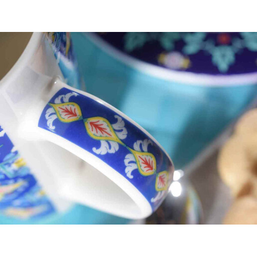Set 8 cani portelan Maiolica 9x15 cm, 450 ml