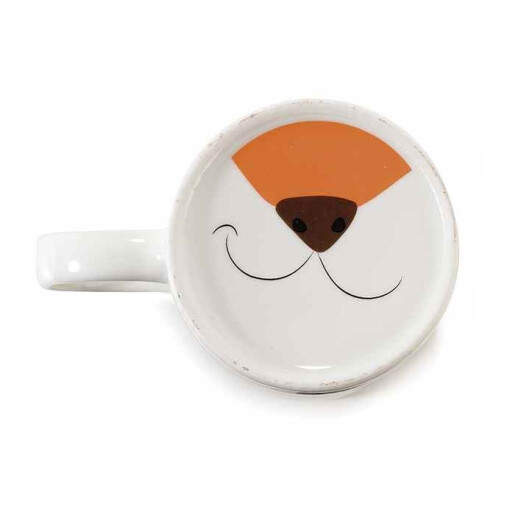 Cana portelan multicolor Vulpita Ø 8 cm x 9,5 H, 350 ml