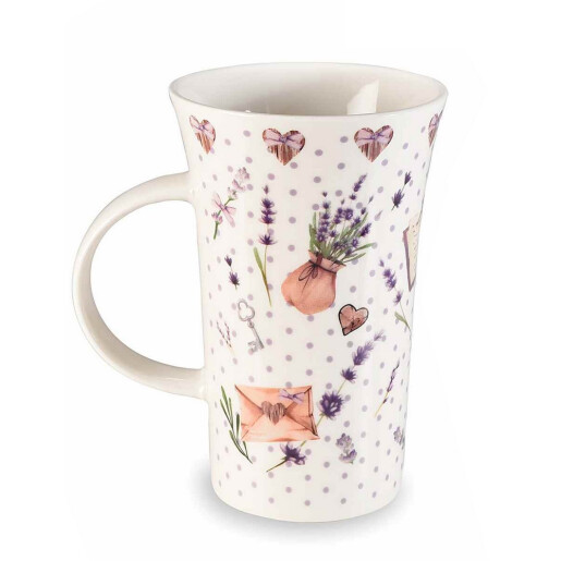 Set 2 cani portelan Lavanda 10x15 cm, 500 ml