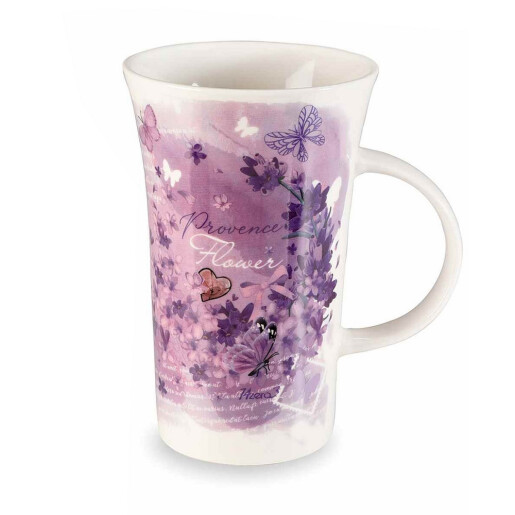 Set 4 cani portelan Lavanda 10x15 cm, 500 ml