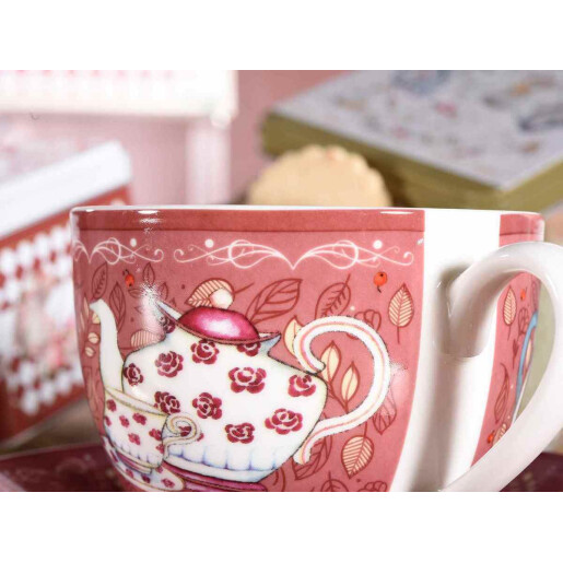 Set 4 cesti portelan 9x6.5 cm, 250 ml 