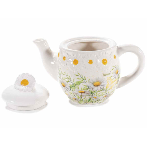 Ceainic ceramica multicolora Margarete cm 21 x 12 x 14,5 H, 650 ml