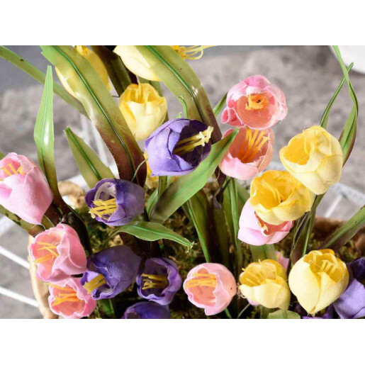 Set 6 buchete Lalele artificiale 35 cm