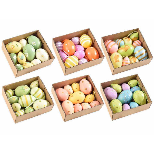 Set 60 Oua Paste plastic multicolor Ø 4 cm x 6 H