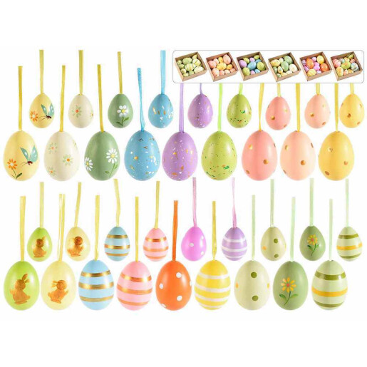 Set 60 Oua Paste plastic multicolor Ø 4 cm x 6 H