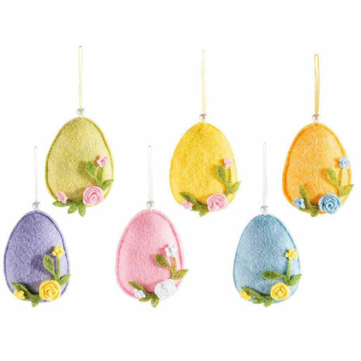 Set 6 Oua Paste textil multicolor cm 7,5 x 10,5 H