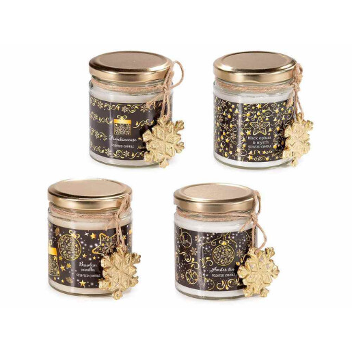 Set 4 lumanari parfumate multiaroma Ø 6,5 cm x 8 H