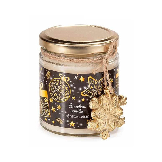 Lumanare parfumata aroma Vanilie si Bourbon Ø 6,5 cm x 8 H