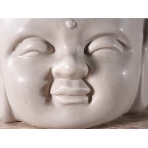 Set 4 ghivece ceramica Buddha 19.5x20x14.5 cm, 17x16.5x12.5 cm, 14.5x14x9.5 cm, 12.5x12.5x8.5 cm