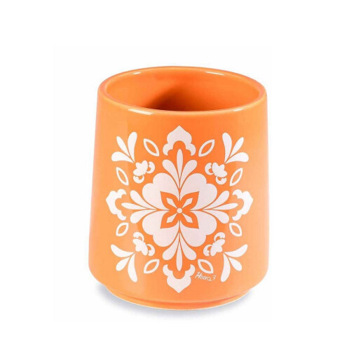 Set 2 vaze flori ceramica multicolora Majolica Ø 11 x 12,5 H,  Ø 8,5 x 9,5 H