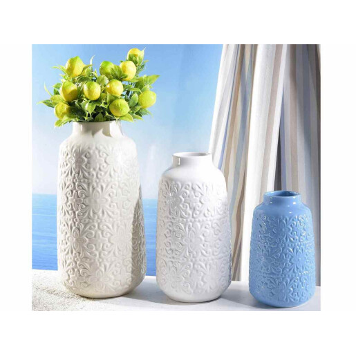 Set 3 vaze portelan 13x25 cm, 11x20 cm, 9x15 cm