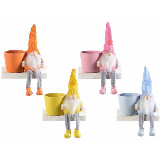 Set 4 ghivece flori ceramica 13x7x22.5 cm
