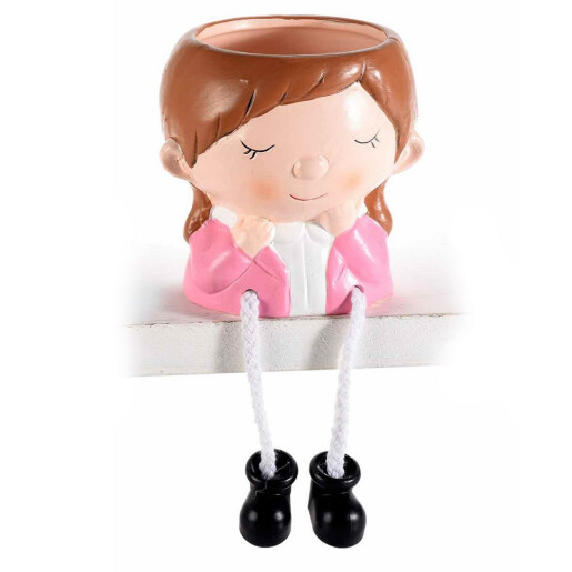 Set 2 ghivece flori ceramica 8.5x8x16.5 cm