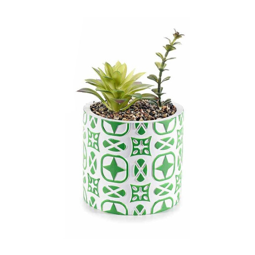 Set 4 plante artificiale in ghiveci 11x19 cm