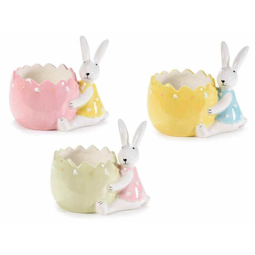 Set 3 figurine Iepurasi Paste 13.5x9x11.5 cm