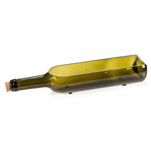 Vaza flori model  sticla vin cm 33 x 7 x 6 H