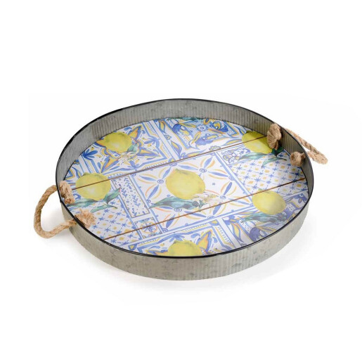 Set 2 tavi lemn metal decor Lamai 43.5x5 cm, 40x4 cm