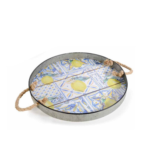 Set 2 tavi lemn metal decor Lamai 43.5x5 cm, 40x4 cm