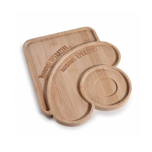 Platou servire lemn natur cm 29 x 25 H